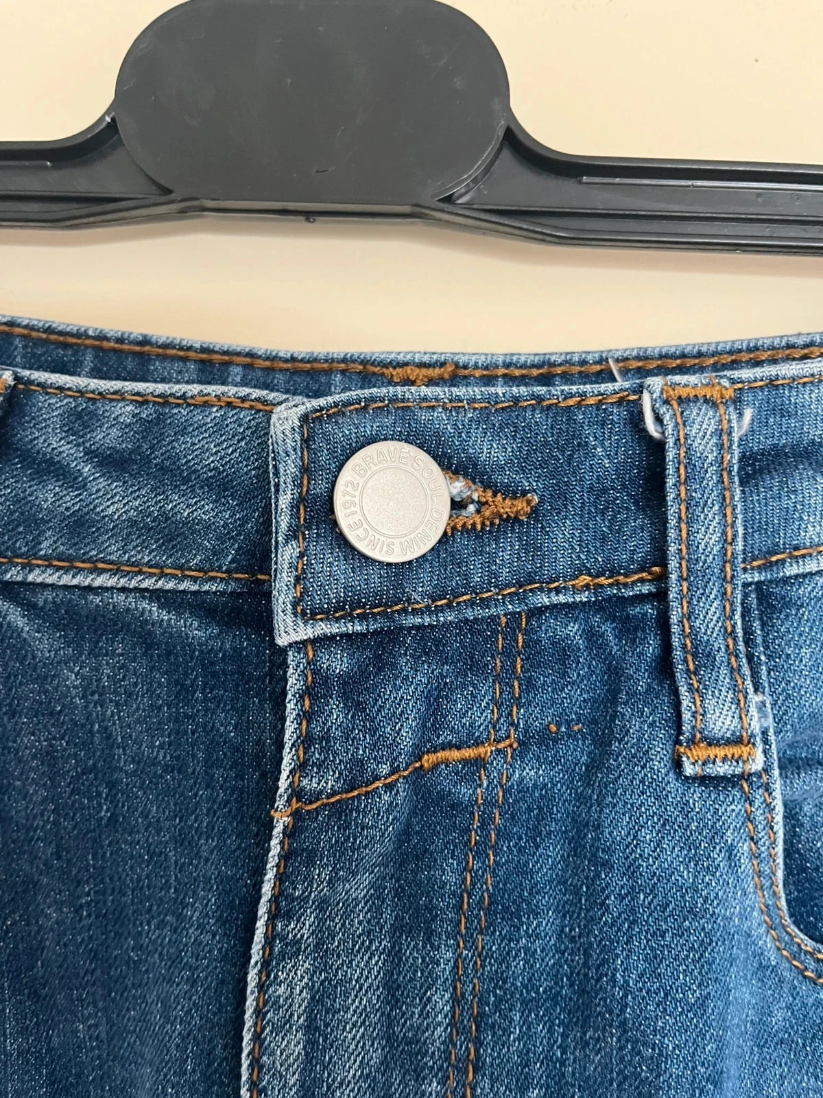 Saia jeans azul Brave Soul, tamanho L – photo 4